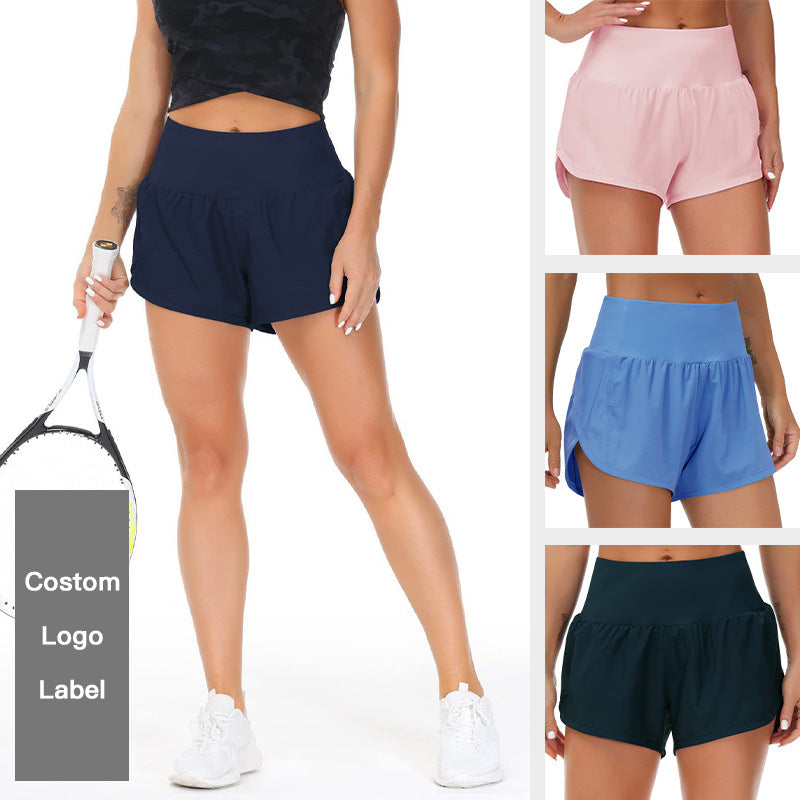 High-Waist 2-in-1 Running Shorts with Built-In Liner