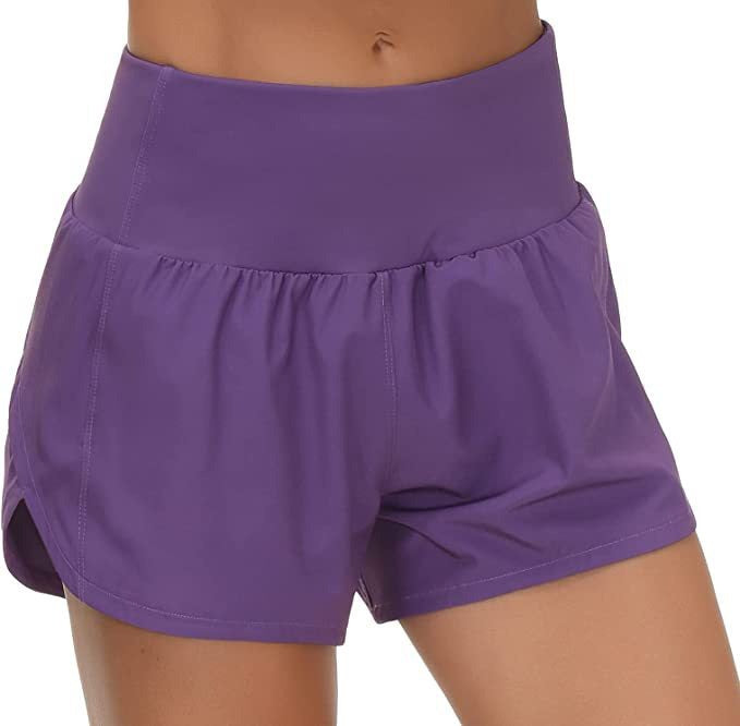 High-Waist 2-in-1 Running Shorts with Built-In Liner