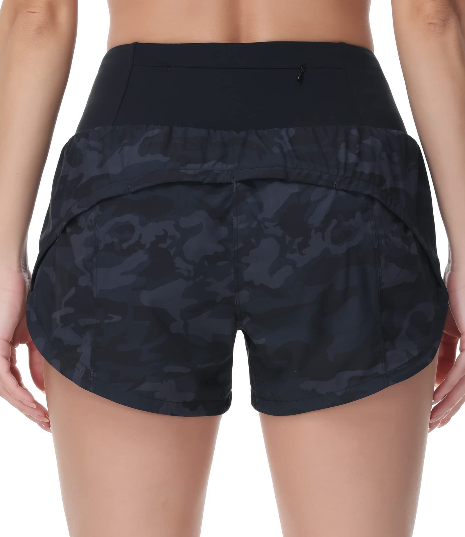High-Waist 2-in-1 Running Shorts with Built-In Liner