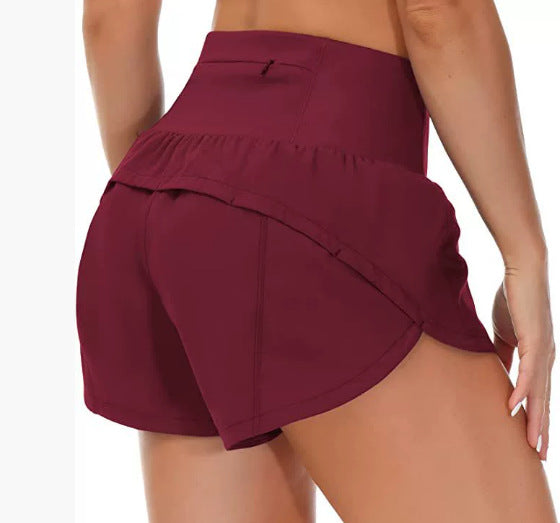 High-Waist 2-in-1 Running Shorts with Built-In Liner