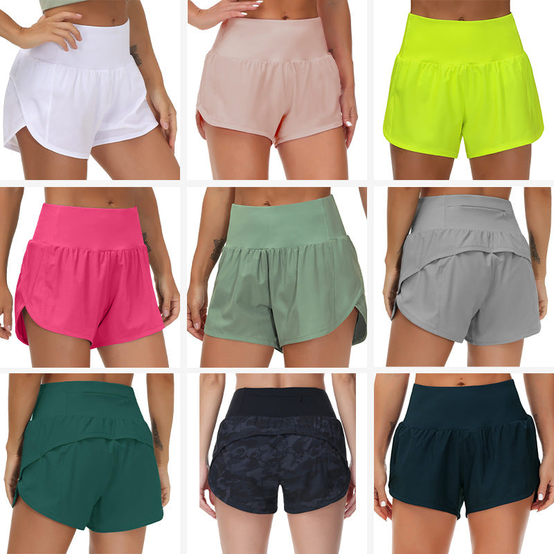 High-Waist 2-in-1 Running Shorts with Built-In Liner