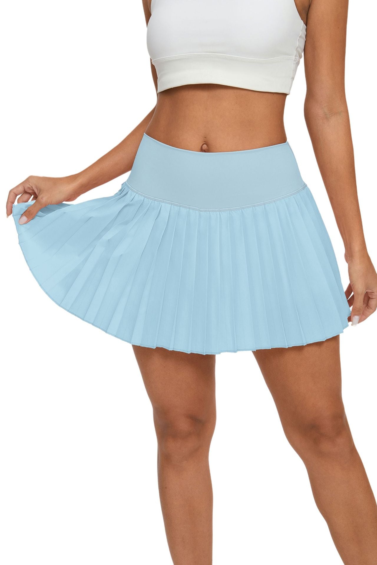 Pleated Active Skirt with Built-In Shorts & Pockets.