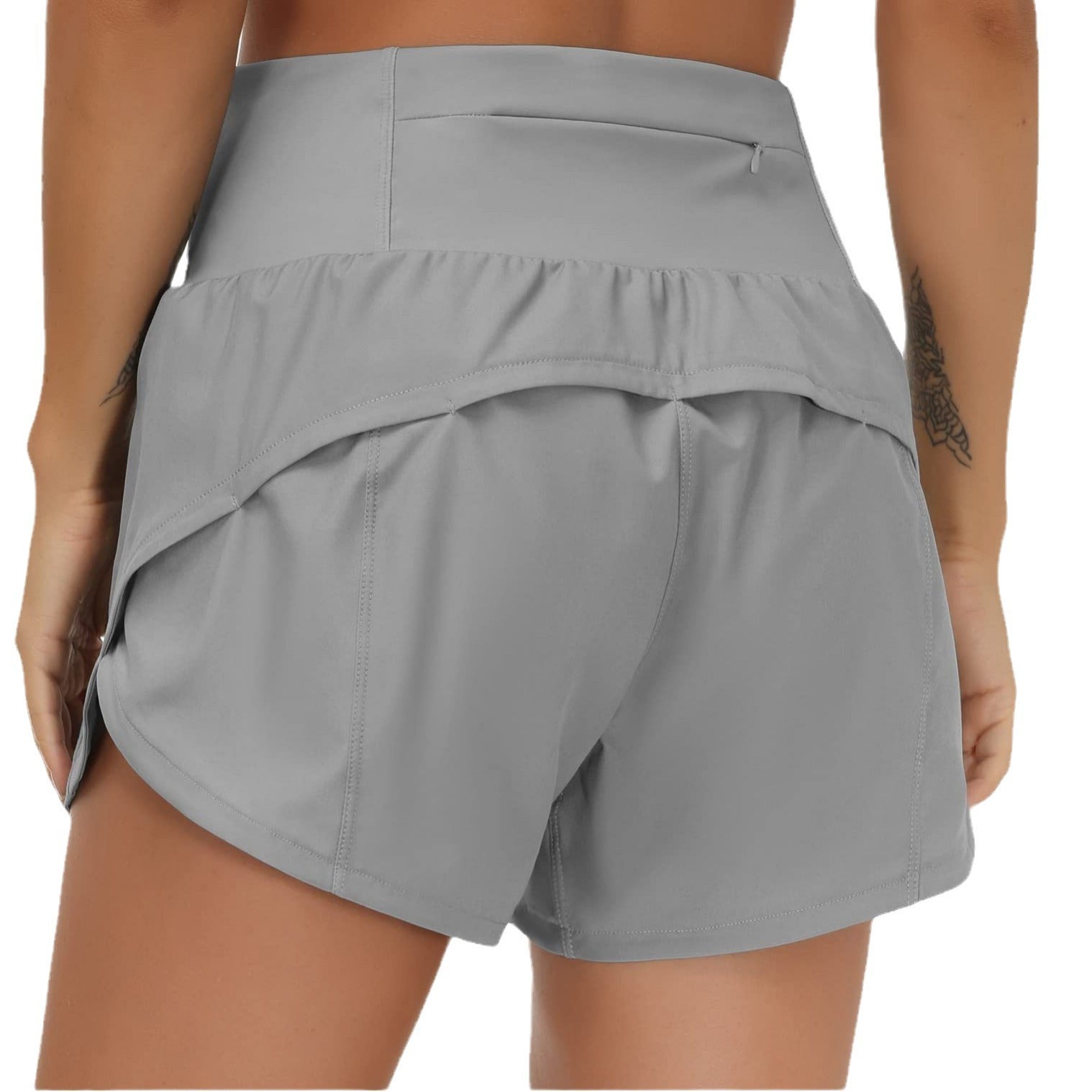 High-Waist 2-in-1 Running Shorts with Built-In Liner